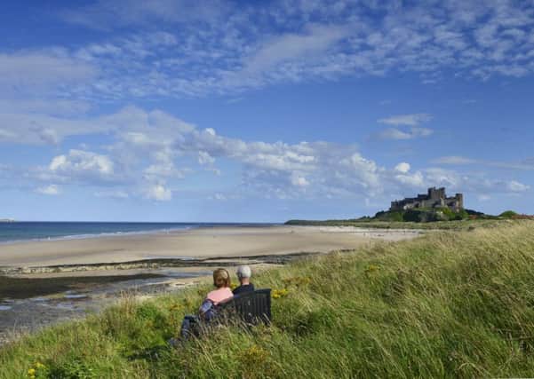 Bamburgh beach and castle Picture by Jane Coltman