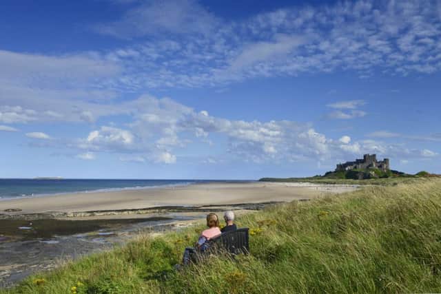 Not a bad view overlooking Bamburgh beach and castle
Picture by Jane Coltman