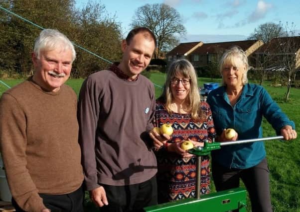 Its harvest and pressing time for members of the Bullfield Community Orchard in Alnwick. Picture by Tom Pattinson.