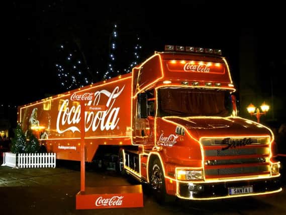 The Coca-Cola truck is coming to Northumberland.