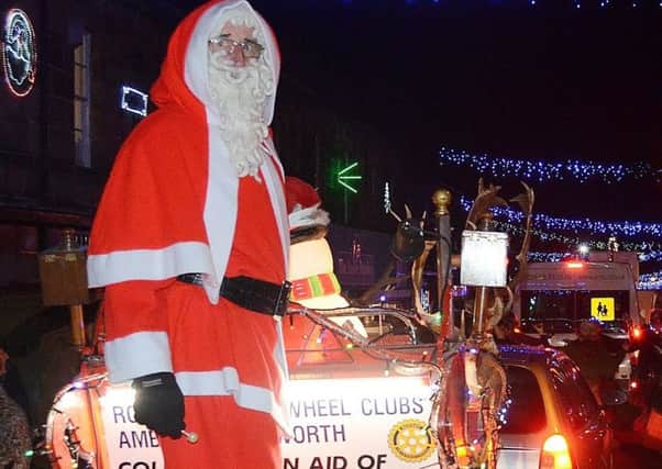 Santa will be out and about, courtesy of Amble and Warkworth Rotary Club. Picture by Steve Miller