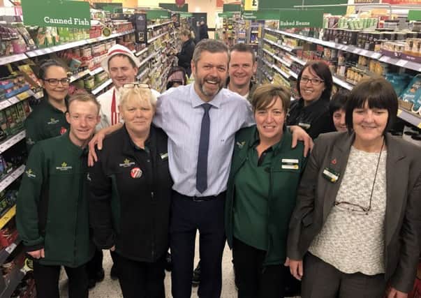 Dave Beaney retires after 17 years as manager of Morrisons Alnwick and 40 years with the company.