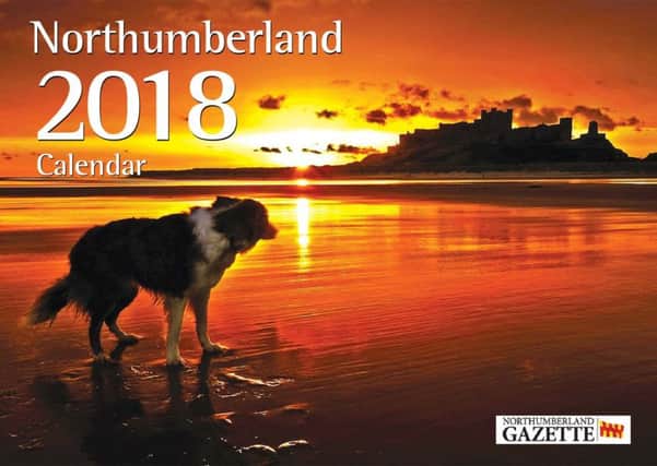 Bamburgh features on the front cover of the Northumberland calendar. Picture by Jane Coltman
