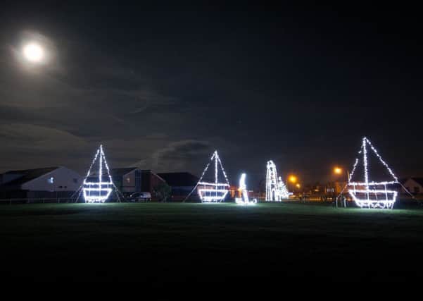 The Christmas lights in Beadnell. Picture by Gary Woodburn