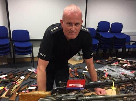 Northumbria Police received 280 firearms.