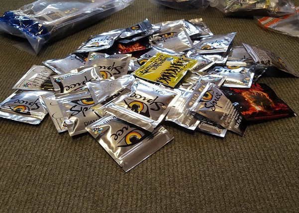 Some of the New Psychoactive Substances (NPS) drugs recovered by Northumbria Police during the raids.