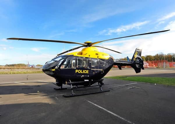 Northumbria Police's helicopter.