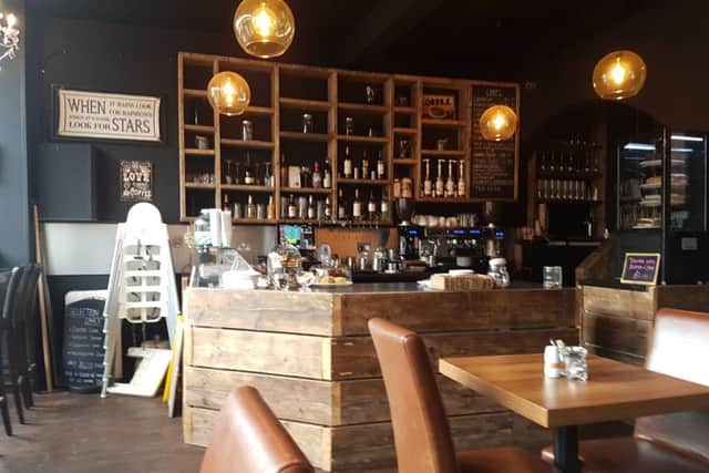 Caffe Piazza in Alnwick - the interior.