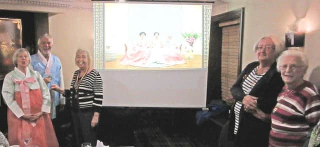 Alnwick Inner Wheel enjoyed a presentation by Joan and John Snelling when they described the Korean wedding of their son Chris to Ming in Seoul earlier this year.