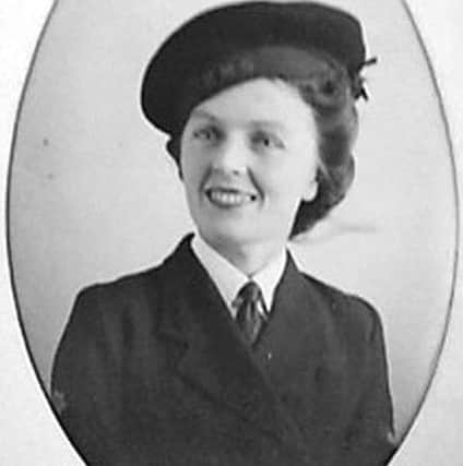 Marjorie Skelsey, a Petty Officer Wren from Blyth, stationed at HMS Elfin.