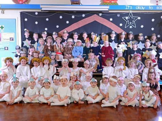 Youngsters from Amble Links First School invited us to Come And See The Baby In The Stable is their festive video for us. Picture by Jane Coltman