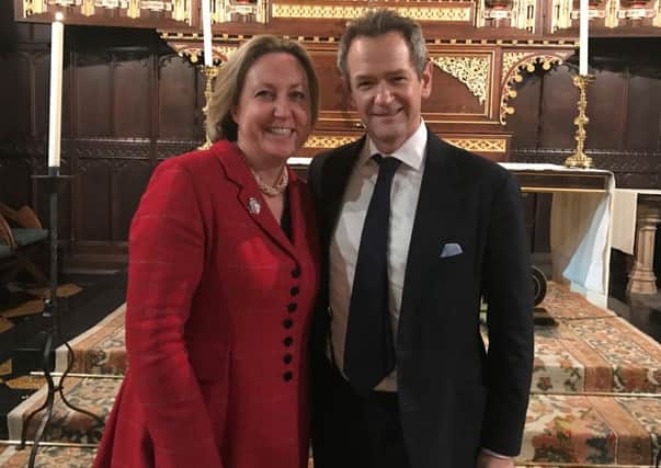 Anne-Marie Trevelyan MP and Alexander Armstrong.