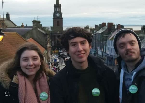 Alex Kuklinski, James Jobson and Edward Frank, from Berwick Young Greens.