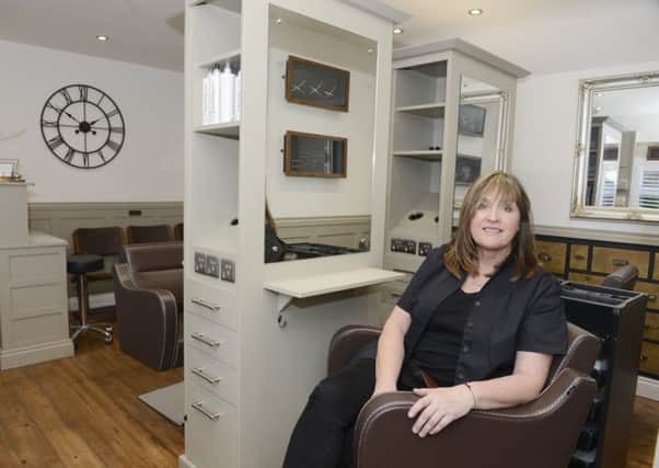 Lorna Waddell inside the Aspen Hair and Beauty salon in Stannington. Picture by Jane Coltman