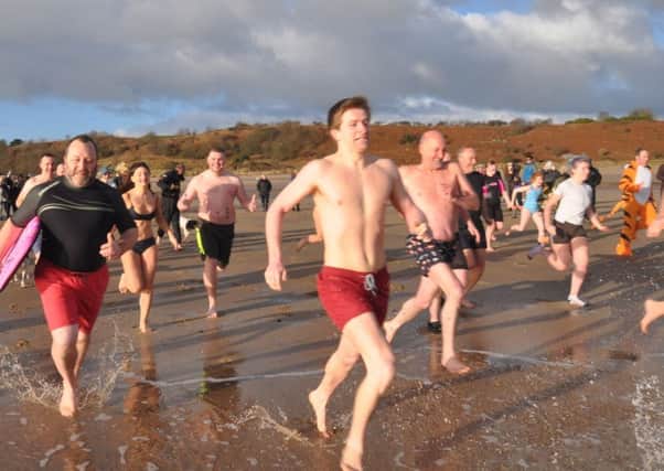 Last year's dip.
 Picture by Terry Collinson