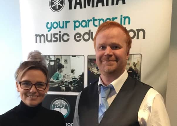 Steven Moore and Susan Larthe de Langadure who have taken on the Yamaha Music School in Whitley Bay.
