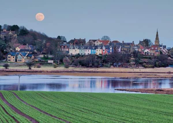 FIRST: Wolf moon over Alnmouth by Kevin Stewart.