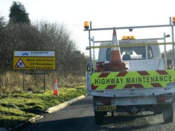 Roadworks on the A1