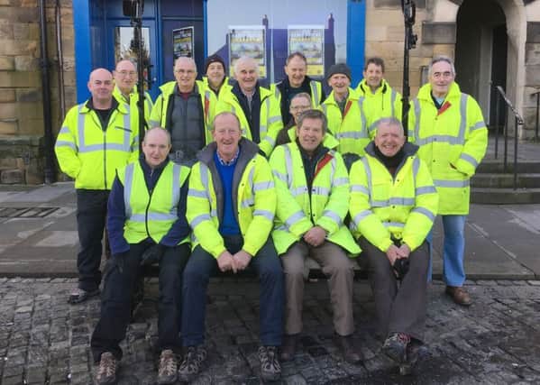 The team who have taken down  Alnwick Christmas Lights