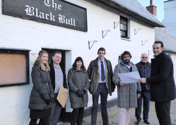 Pictured from left are Sophie Nicholson, Alex Carter (both Sanderson Weatherall); Elspeth Gilliand (tourism manager at Ford and Etal); Guy Sampson (agent to Ford and Etal); Michael Richardson, Ian Sutherland (both MT Richardson); and Stephen Richardson (Sanderson Weatherall).