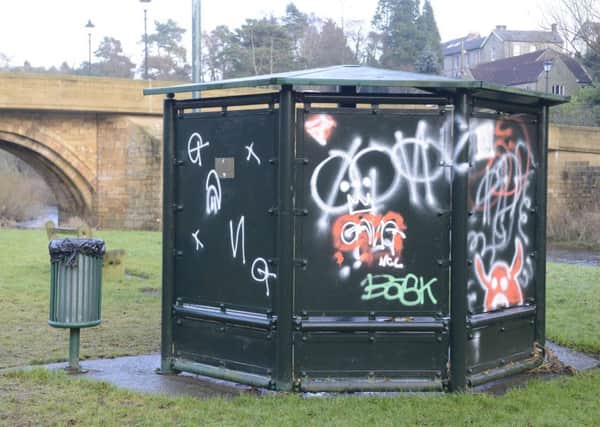 The youth shelter which is by the riverside in Rothbury.
Picture by Jane Coltman