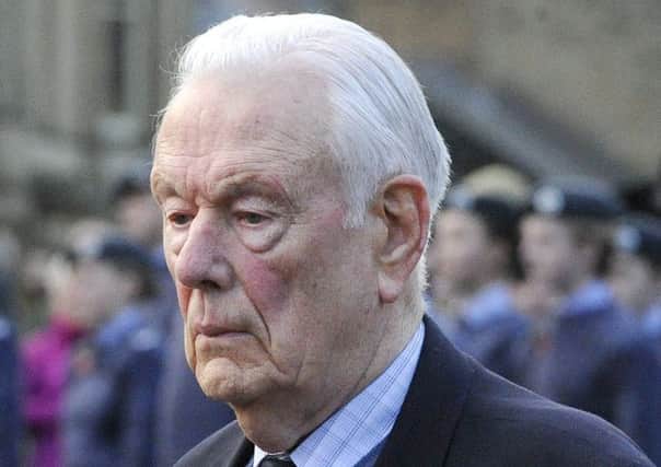 Bill Foote at the Alnwick Remembrance parade in 2012.