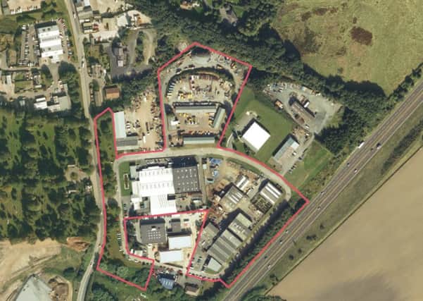 The original site plan of the proposed redevelopment of Willowburn Trading Estate.