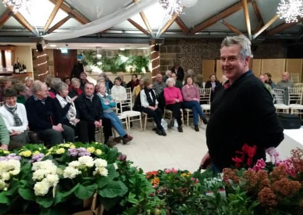 David Hall, of Halls of Heddon, gave a presentation to Alnwick Garden Club. Picture by Tom Pattinson.