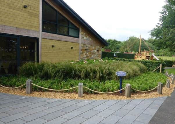 Some of the planting at Haggerston Castle Holiday Park.
