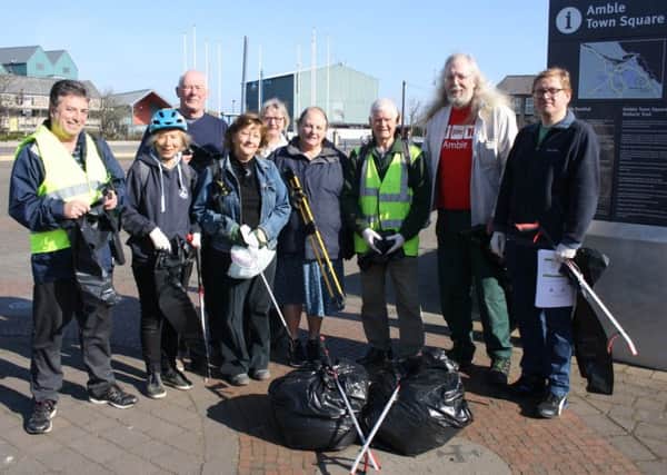 An Amble litter-pick last year. Picture by Bartle Rippon/The Ambler
