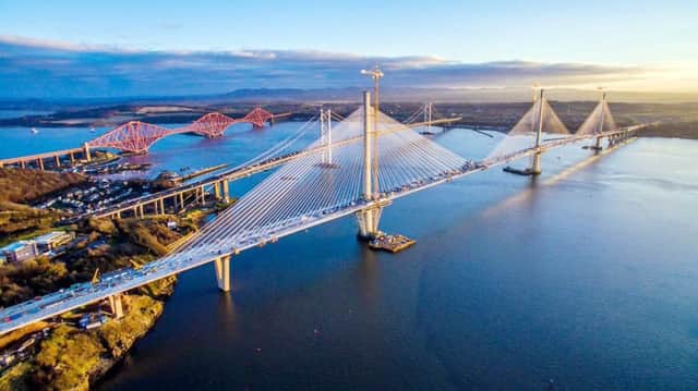 Rena Telfer from Tweedmouth was one of only 50,000 pedestrians granted the "Once-in-a-lifetime-experience" of walking across the new 1.7 mile Queensferry Crossing over the Firth of Forth in Scotland.