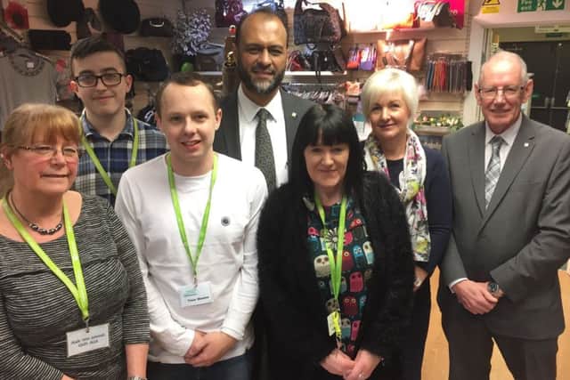 Mr Khan visited the Barnardos shop in Shiremoor earlier on the same day.