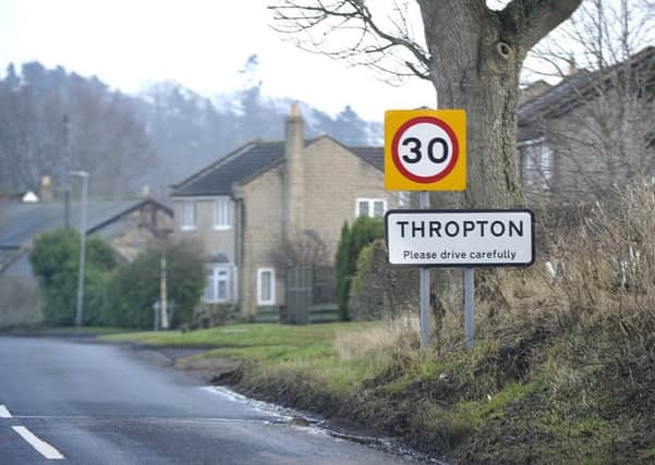 The village of Thropton