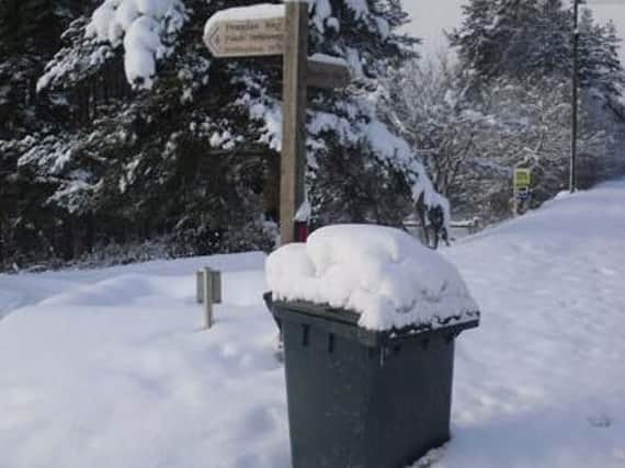 Bin collections have been severely disrupted due to the weather.