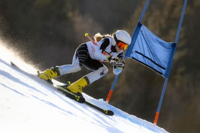 Amy Stokoe pictured during a Super-G competition.