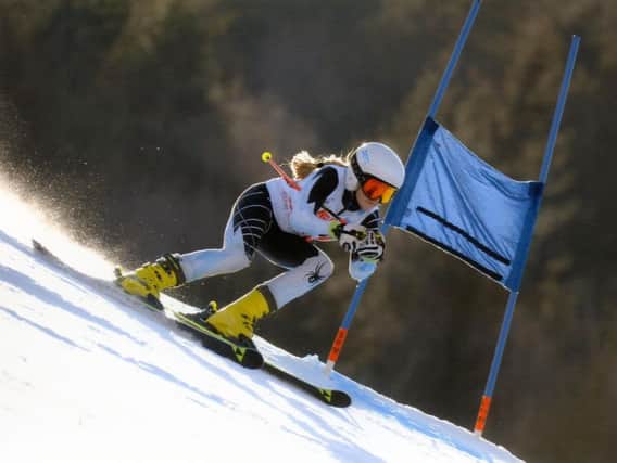 Amy Stokoe pictured during a Super-G competition.