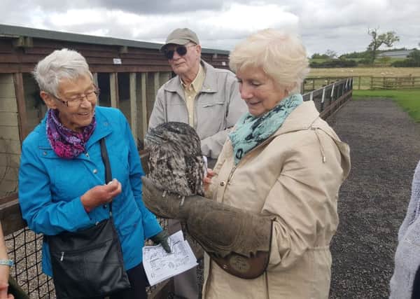 Members of MIND Active Dementia Community Group on a visit to Whitehouse Farm.