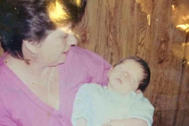 Valerie Robinson with her grandson Owen Kerry.