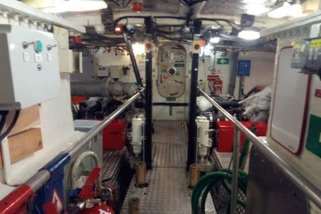 The engine room of HMS Example.