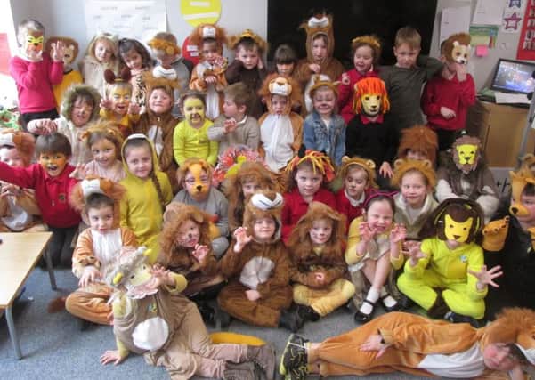Pupils at Wooler First School celebrated World Book Day earlier this week. The author and illustrator, Helen Stephens, joined the children for a day of fun. Her wonderful book, How to Hide a Lion, was the theme of the day. Pictured are some of the children from Reception, Year One and Year Two.