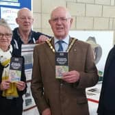Members of Alnwick Chamber of Trade with Alnwick Mayor Alan Symmonds with the Good Food Guide.