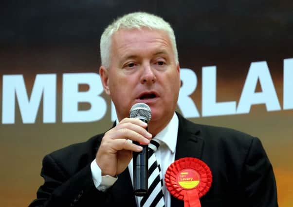 Ian Lavery wins the Wansbeck seat at the Northumberland General Election count 2017