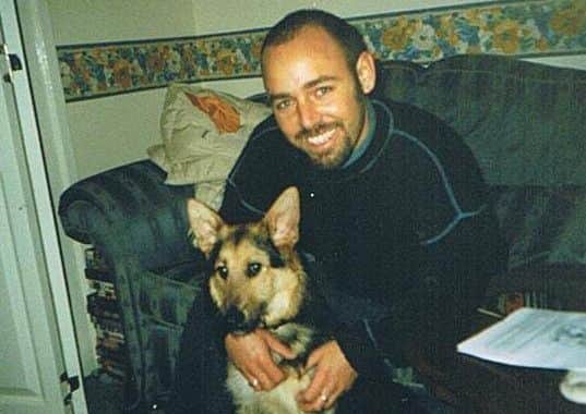 March 1999...Stephen Wylie with Shak, about three hours after he got him.