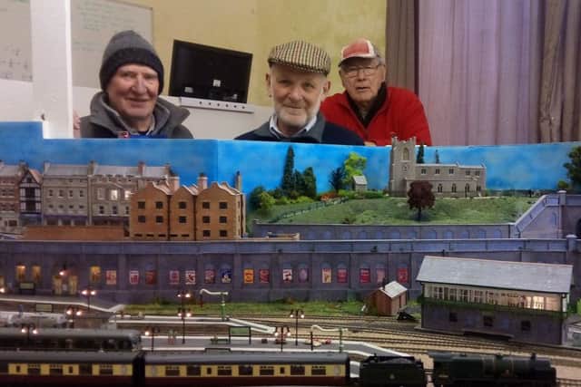 Alnwick Model Railway Club members, from left, Jim Kirtley, Roger Brunning and Paul Weston.