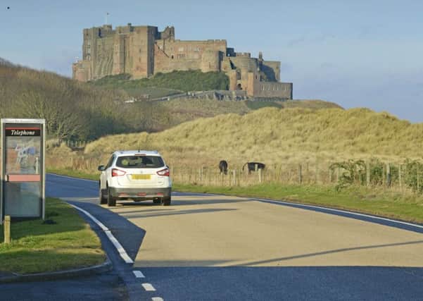 Traffic-calming measures that were previously installed on the road into Bamburgh.
 Picture by Jane Coltman