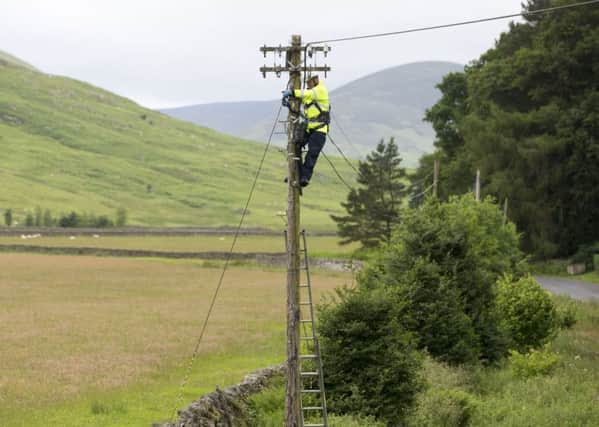 The superfast broadband sign-up figures in Northumberland are significantly higher than the UK national average of 38 per cent.