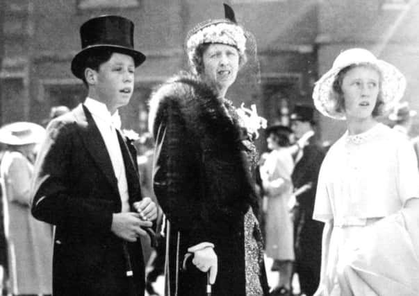 Sybil with Harry and Molly, Eton for June 4, late 1930s