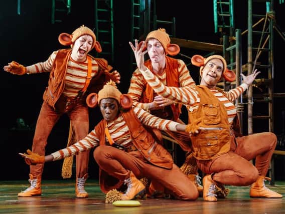 The company of monkeys in The Jungle Book. Picture by Manuel Harlan