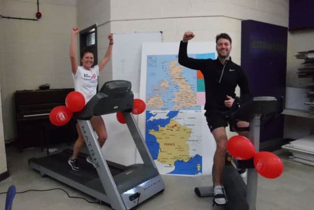 From Amble to Paris, for Sport Relief.