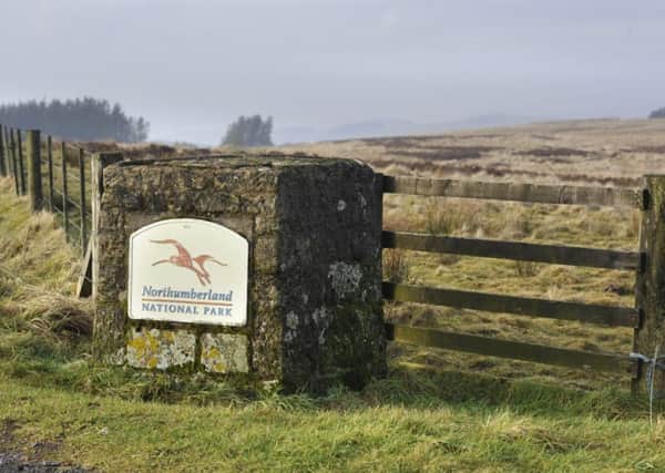Northumberland National Park sign looking over the moors above Elsdon.
Picture Jane Coltman